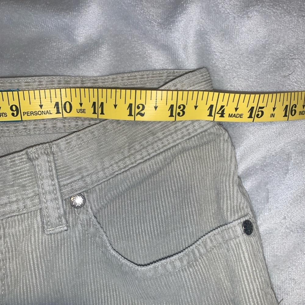 Delia’s vintage Y2K tan Beige Flared Corduroy Pants low rise size 3/4 - Picture 7 of 7